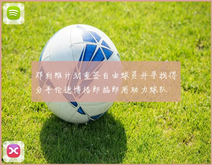 邓利维计划重签自由球员并寻找得分手伦德博格即插即用助力球队